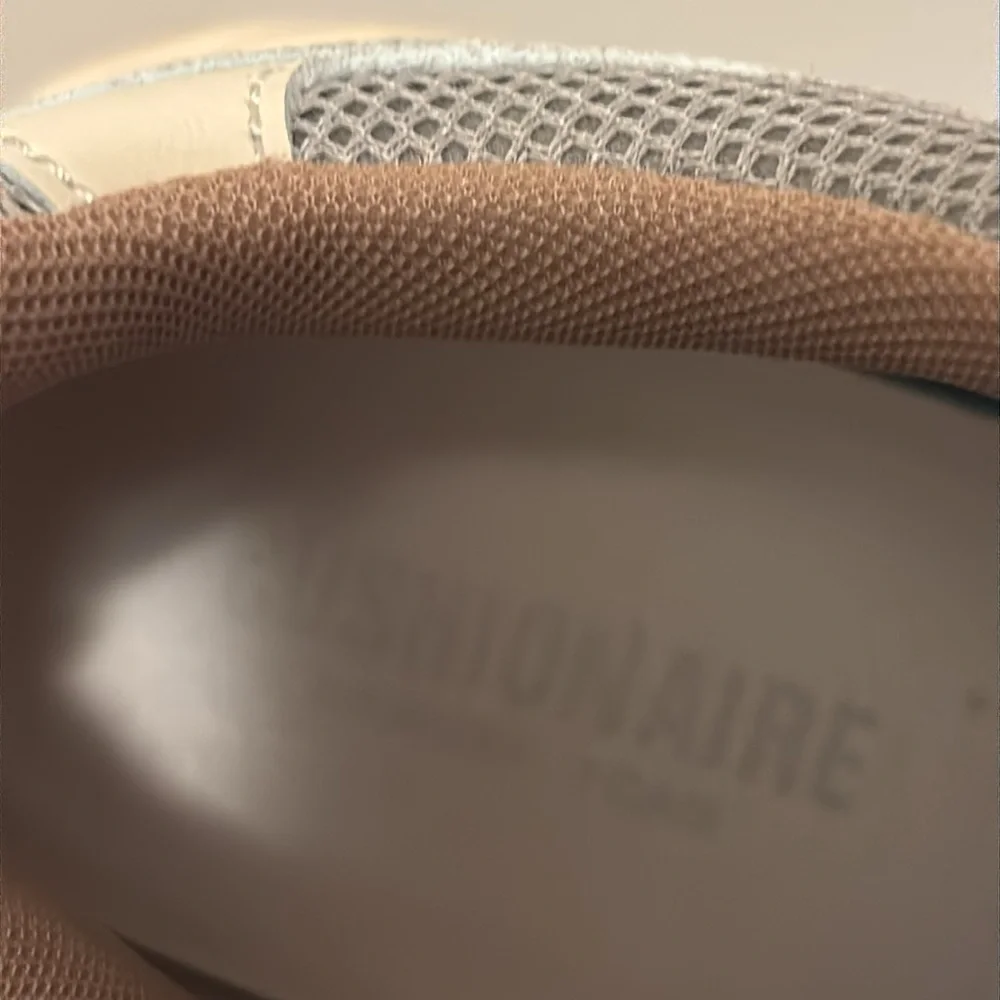 Cushionaire Strike Chunky Cream and Tan Sneakers